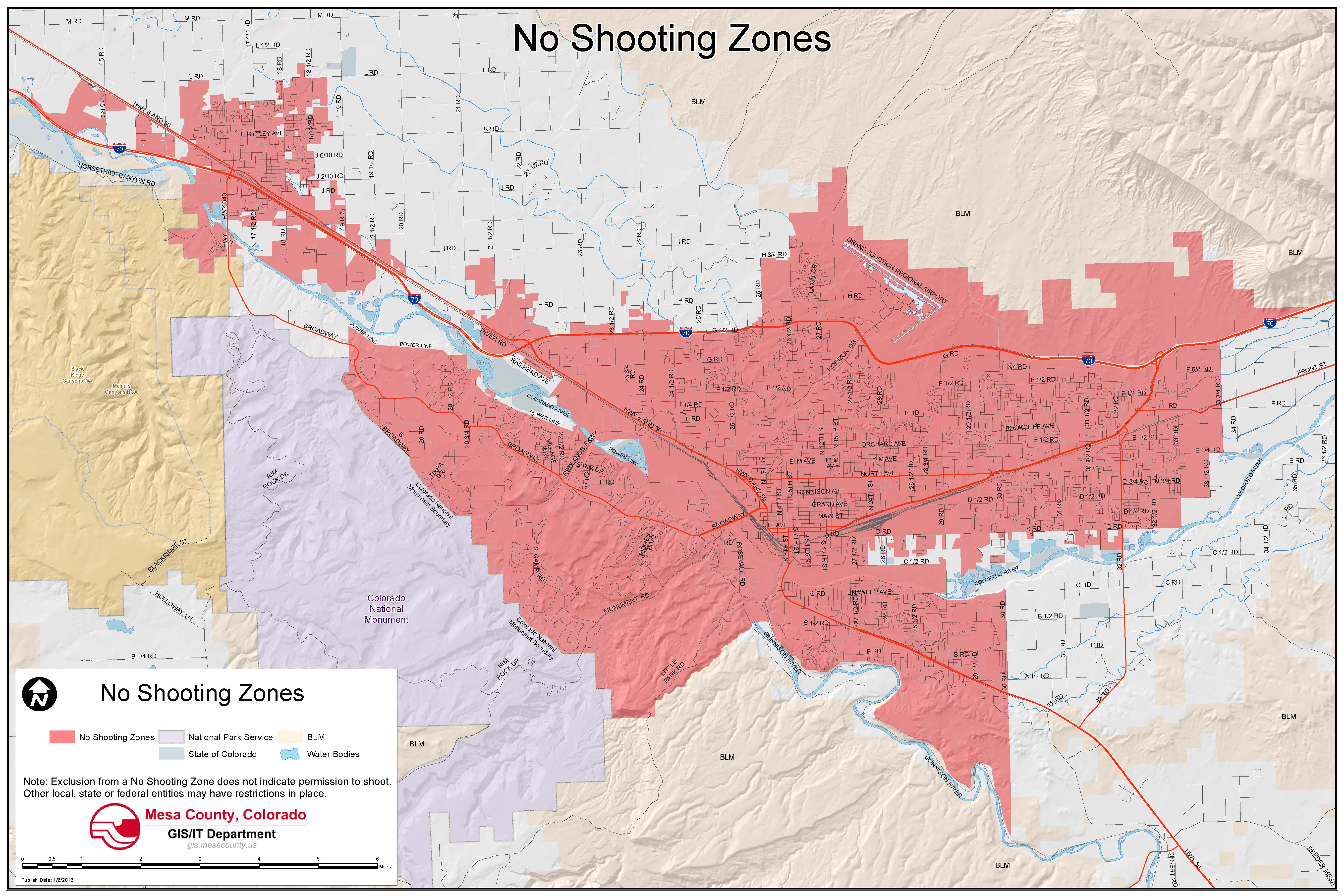 No Shooting Zones in Mesa County